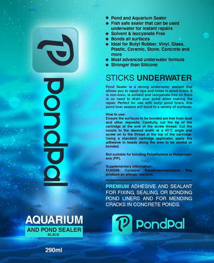 PondPal - Underwater Pond Sealer - Black 290ml (Box of 12)