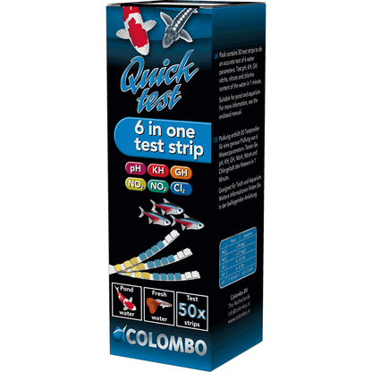 Colombo Quicktest 6 in 1 Teststrips (pk of 50)
