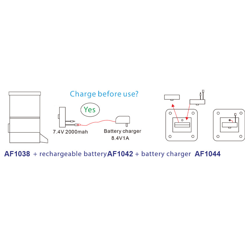 AquaForte Rechargeable Battery Pack (use with AF1044)