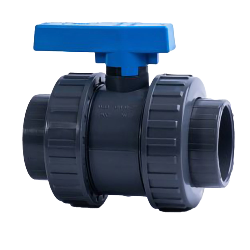 4" OMEGA Ball Valve (Double Union) BLUE HANDLE