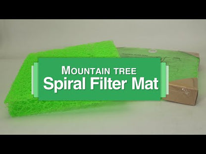 Mountain Tree Spiral Filter Mat Green Size: 120x100x4CM 1 pc
