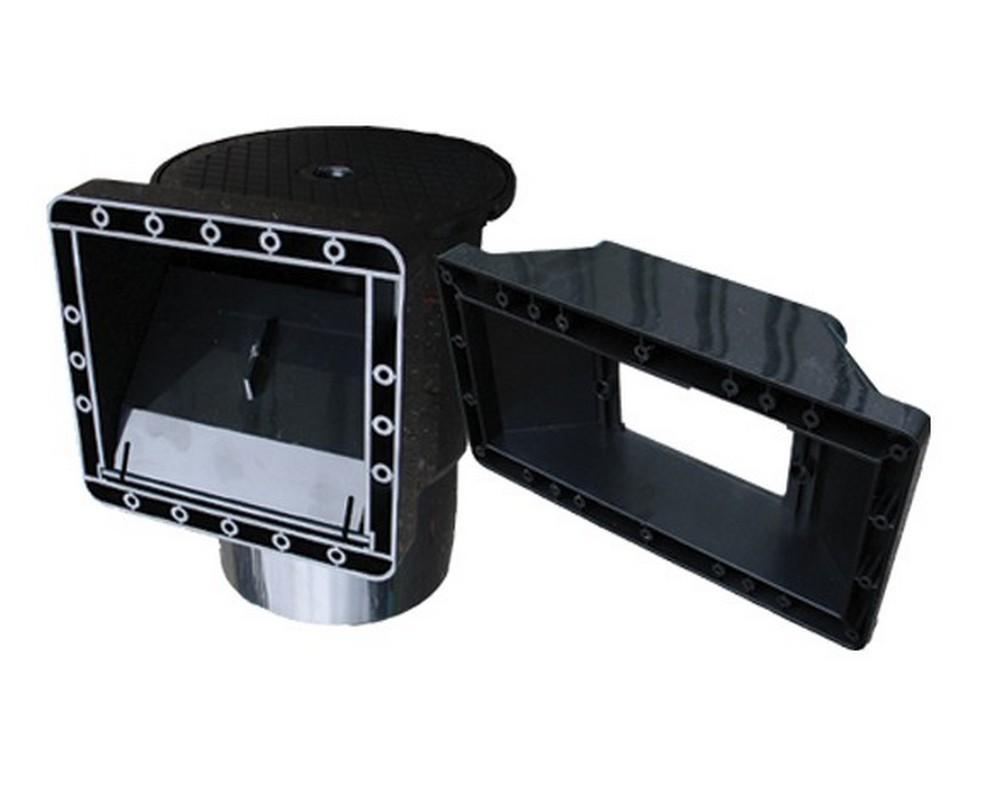 Standard Wide-mouth Black In-wall skimmer SB265 (Liner / Concrete) - SKS Wholesale 