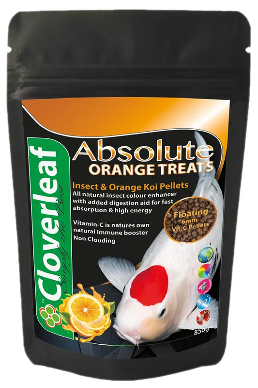 Cloverleaf Absolute Insect & Orange Koi Pellets 850g  - SKS Wholesale