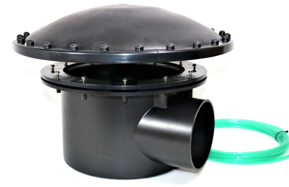 110mm Bottom drain (Sump type) with Dome - SKS Wholesale