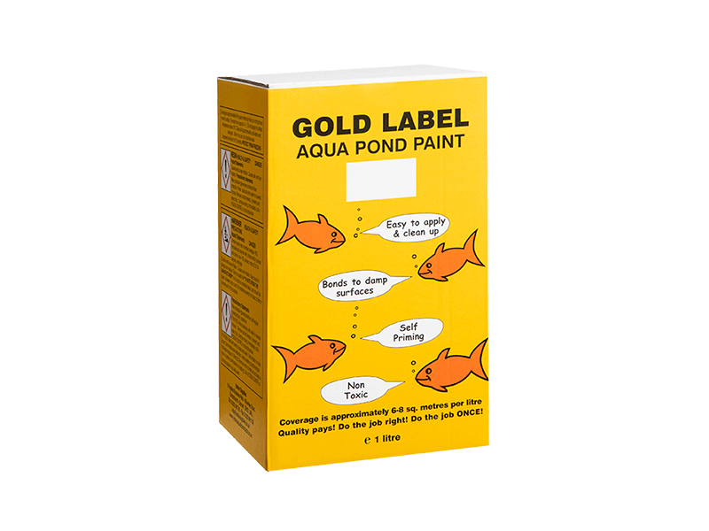 Gold Label Pond Paint Black 1ltr